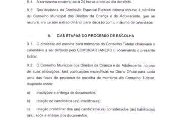 Foto - EDITAL CONSELHO TUTELAR