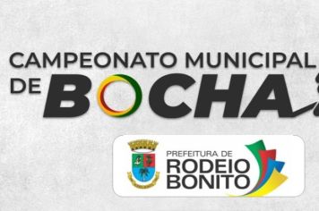  Vem aí o Campeonato Municipal de Bocha Rolada