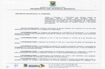 DECRETO MUNICIPAL N.º 3.950/2020 