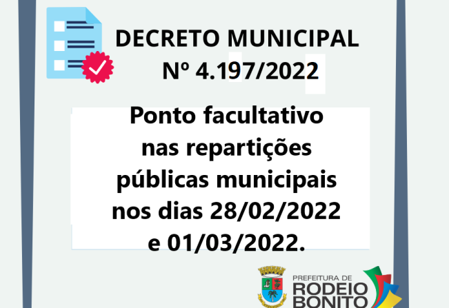 DECRETO MUNICIPAL Nº 4.197/2022