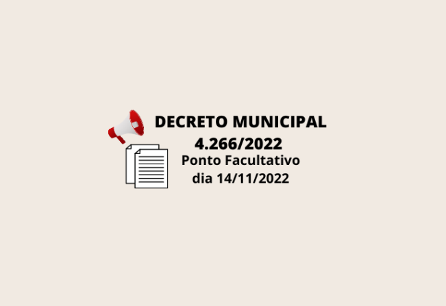 Não haverá atendimento nas Repartições Públicas Municipais