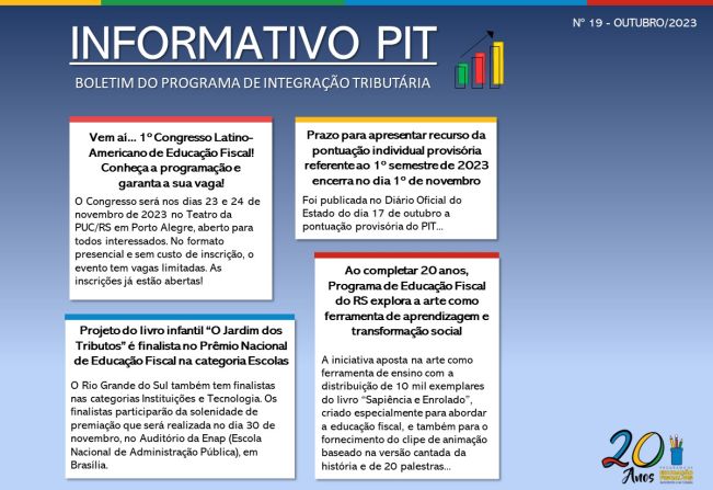 Informativo PIT nº 19 - outubro/2023