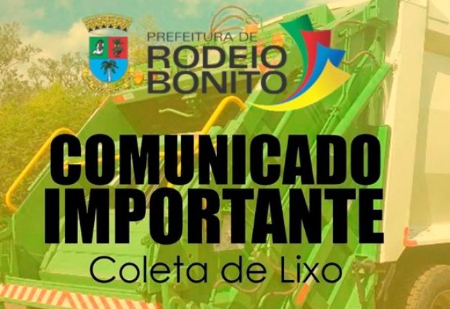 COMUNICADO SOBRE A COLETA DE LIXO NO INTERIOR