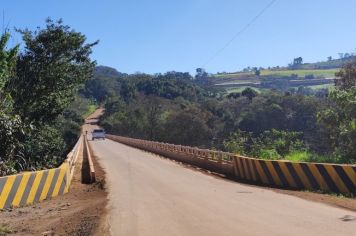 Melhorias proporcionam um novo aspecto para a ponte sobre o Rio da Várzea em Rodeio Bonito