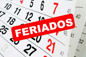 FERIADOS NO MUNICÍPIO EM 2018