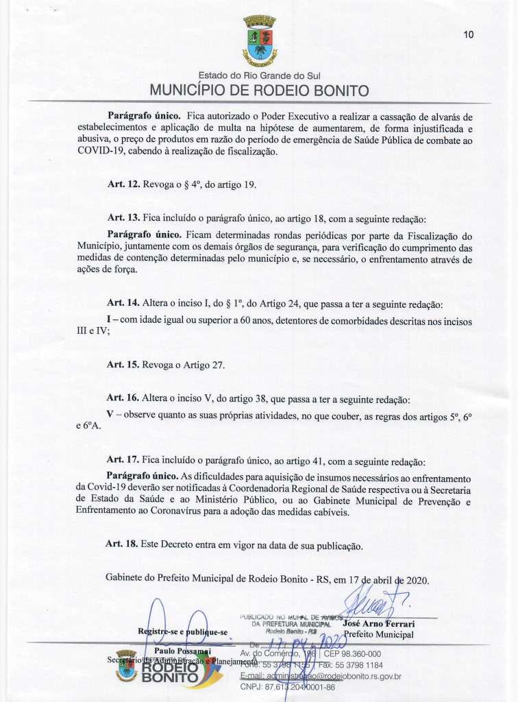 DECRETO MUNICIPAL 3.960/2020