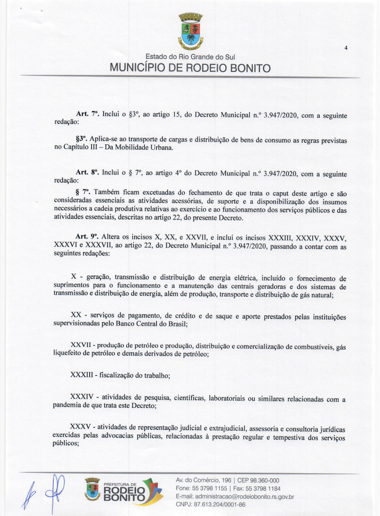 DECRETO MUNICIPAL N.º 3.950/2020 