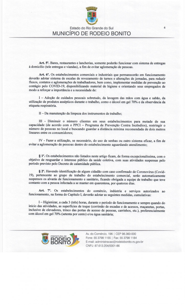 COMPILAÇÃO DE DECRETOS REFERENTES AO CORONAVÍRUS