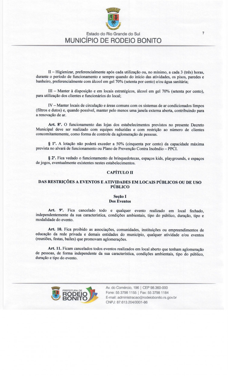 COMPILAÇÃO DE DECRETOS REFERENTES AO CORONAVÍRUS